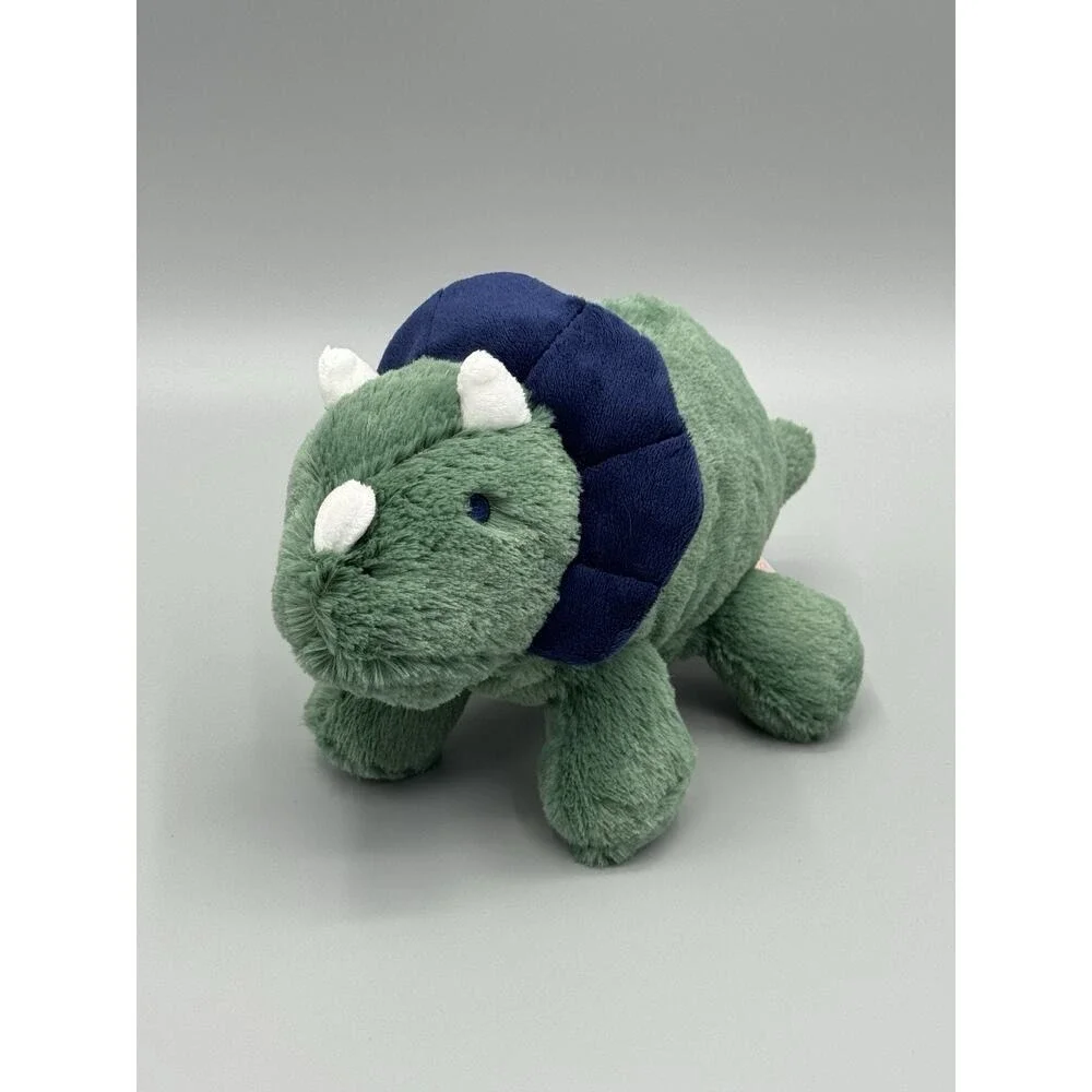 Carters Just One You Dinosaur Plush Green Triceratops Stuffed lovey #68340